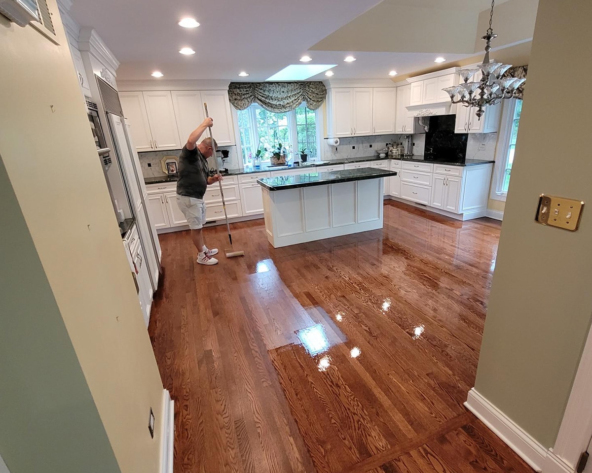 Sanding installation example