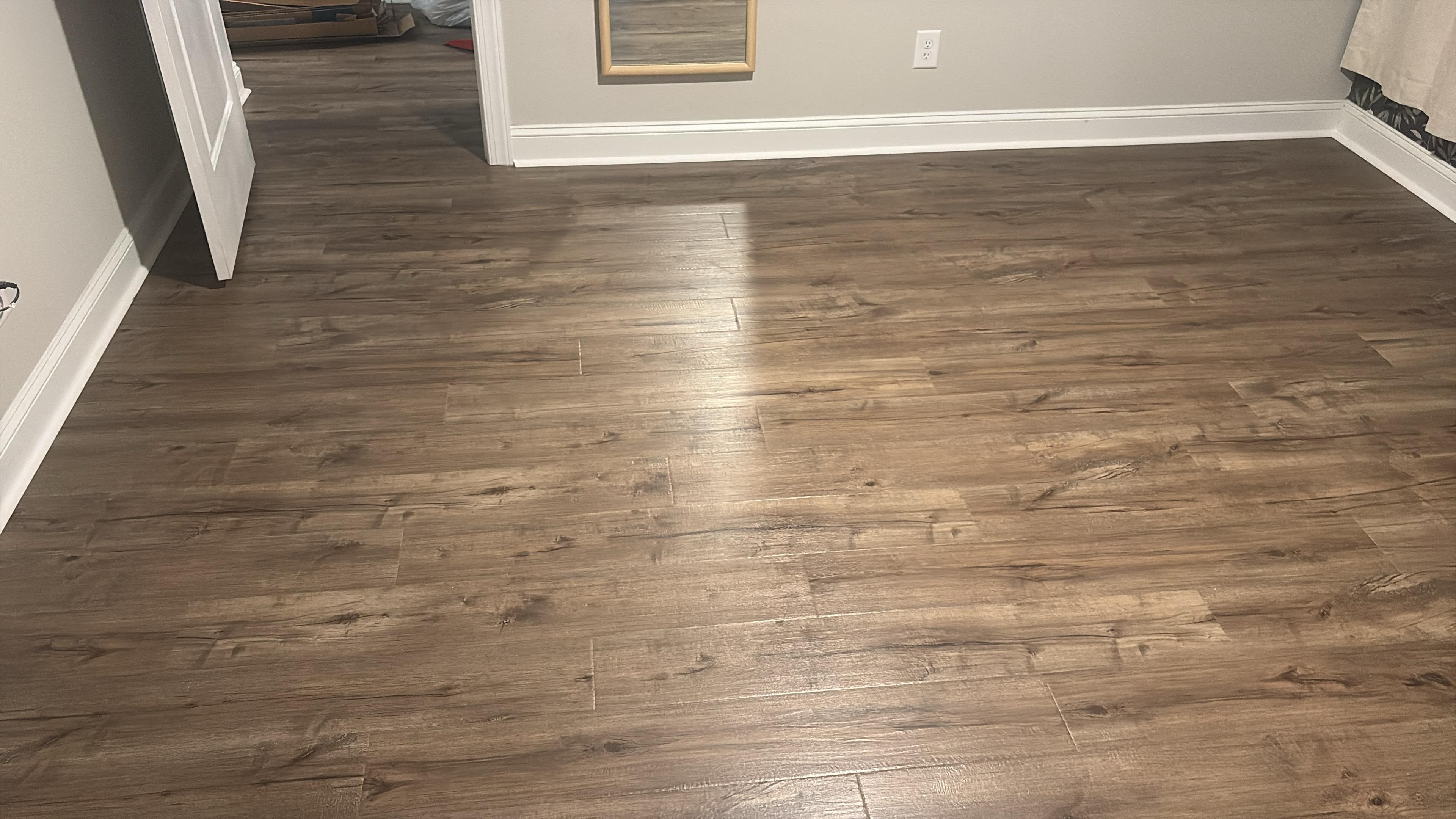 Vinyl installation example