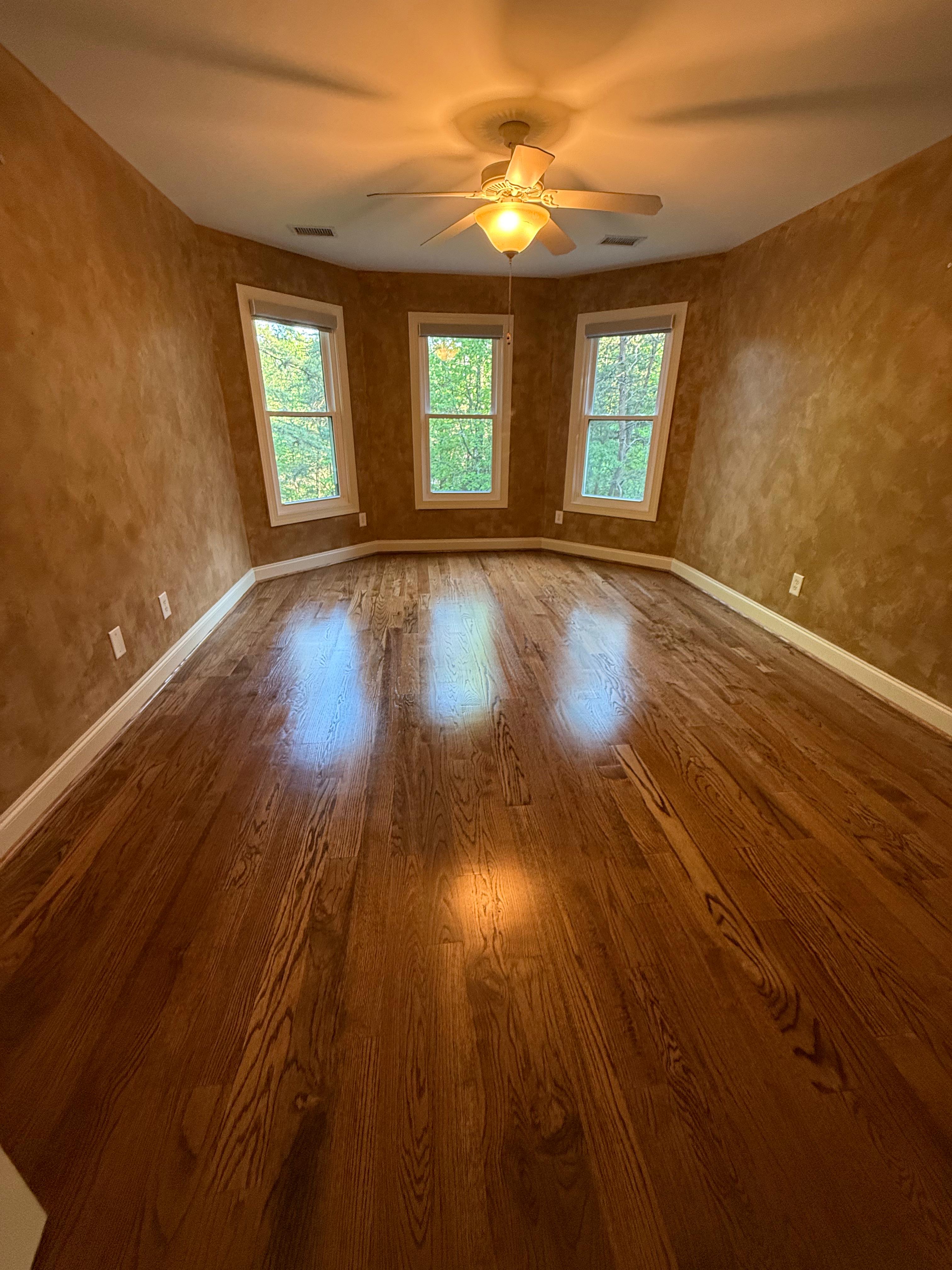 Hardwood installation example